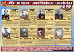 Стенгазета «Советские моряки, герои ВОВ»