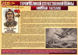 Стенгазета «Герои Великой Отечественной войны - Николай Гастелло»