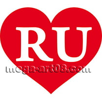 Наклейка «RU»