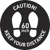 Наклейка «Keep your distance»