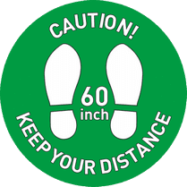 Наклейка «Keep your distance»