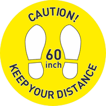 Наклейка «Keep your distance»