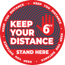 Наклейка «Keep your distance»